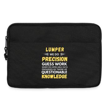 Lumper Precision Guess Work Funny Warehouse - Laptop bag 13" - black - Front