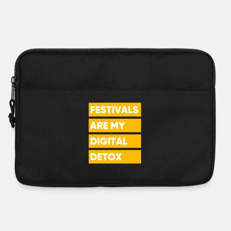 Festivals sind meine digitale Entgiftung - Laptoptasche 13" - Schwarz