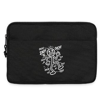 Elektroschock-Humor | Lustiges Elektriker-Geschenk - Laptoptasche 13" - Schwarz - Vorne