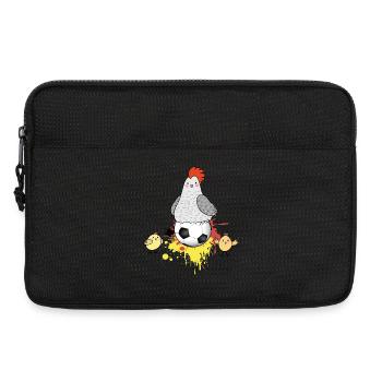 Fußball auf dem Bauernhof - Laptoptasche 13" - Schwarz - Vorne