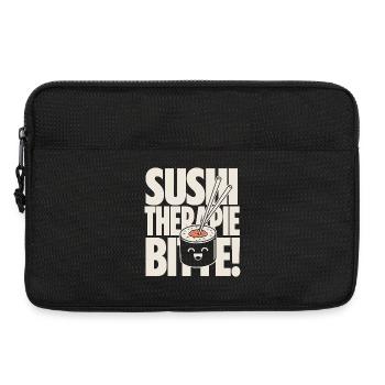 Sushi Therapie Hilft Kawaii Spruch - Laptoptasche 13" - Schwarz - Vorne
