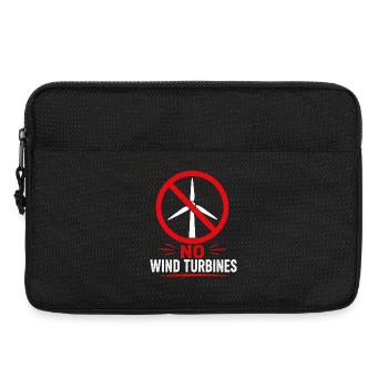 Resistance to wind turbines for farmers - Laptop bag 13" - black - Front