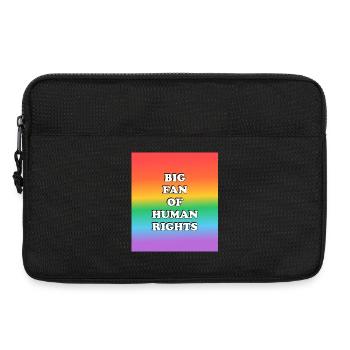 Großer Fan von Human Rights Rainbow - Laptoptasche 13" - Schwarz - Vorne