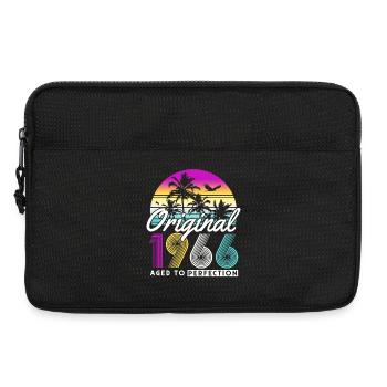 Cadeau vintage rétro vintage 1966 pour le 60e anniversaire - Sacoche pour ordinateur portable 13 pouces - noir - Devant