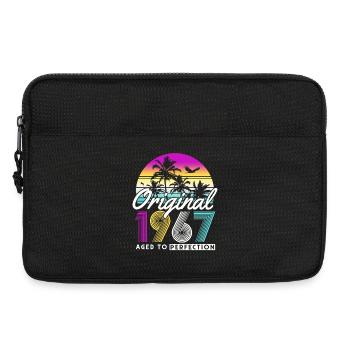 Cadeau d’anniversaire original de 1967 Vintage Retro - Sacoche pour ordinateur portable 13 pouces - noir - Devant