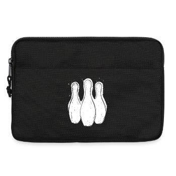 Bowling Pins - Laptop bag 13" - black - Front