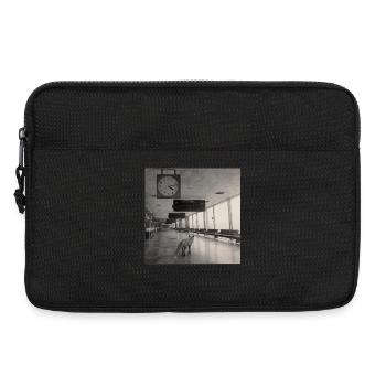 Lost Fox Noir Airport Retro Animal Crime Vintage - Laptop bag 13" - black - Front