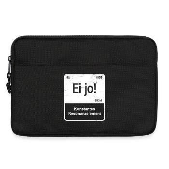Ei jo! - Saarländisch für Profis - Element-Kachel - Laptoptasche 13" - Schwarz - Vorne