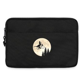 Dino Bicycle Moon Vintage - Laptop bag 13" - black - Front