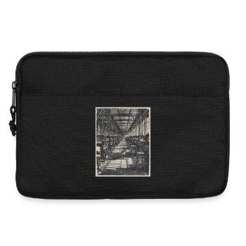 Lost Places Fox Retro Industry Animal Crime - Laptop bag 13" - black - Front
