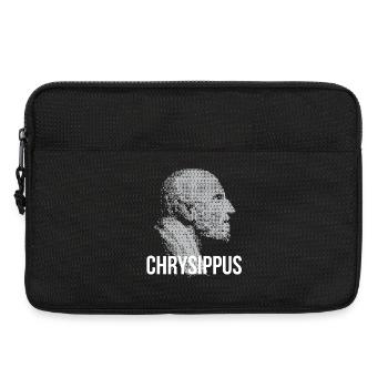 Chrysippus Bust Silhouette - Laptop bag 13" - black - Front