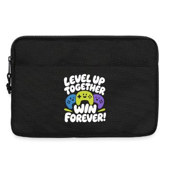 Montez de niveau ensemble Gagnez pour toujours - Sacoche pour ordinateur portable 13 pouces - noir - Devant