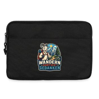 Wandern sortiert Gedanken - Laptoptasche 13" - Schwarz - Vorne