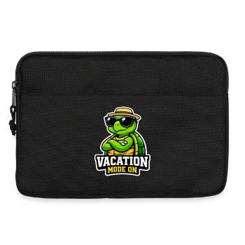 Cool Turtle Vacation Summer Saying Vacation - Laptop bag 13" - black - Front