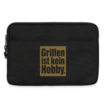 Grillen Ist Kein Hobby Grillmeister Motiv BBQ - Laptoptasche 13" - Schwarz - Vorne
