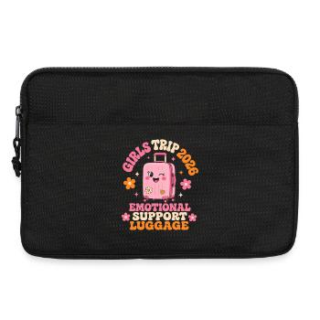 Girls Trip 2026 Emotional Support Luggage Saying - Laptop bag 13" - black - Front