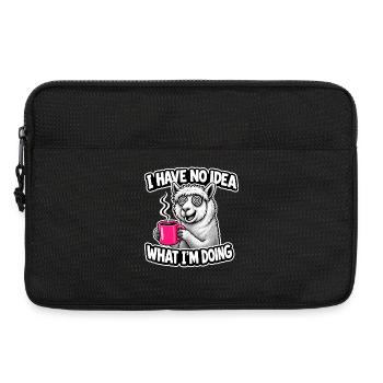 I Have No Idea What I'm Doing Lama Spruch Kaffee - Laptoptasche 13" - Schwarz - Vorne