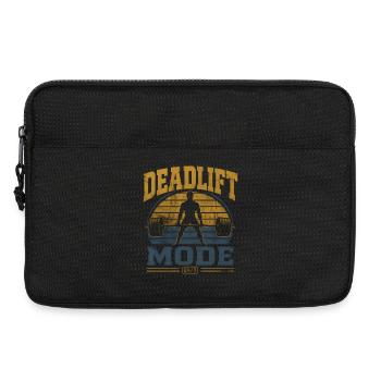 Deadlift Mode 24/7 Powerlifting Gym Motivation - Laptop bag 13" - black - Front
