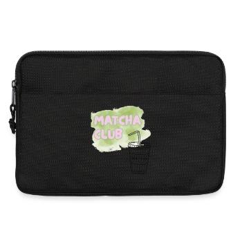 Matcha Club Illustration - Laptop bag 13" - black - Front