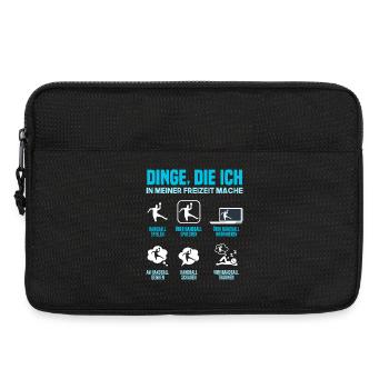 Handball Handballer Handball Trainer Fan Geschenk - Laptoptasche 13" - Schwarz - Vorne