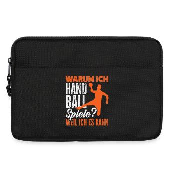Handball Handballer Handball Trainer Fan Geschenk - Laptoptasche 13" - Schwarz - Vorne