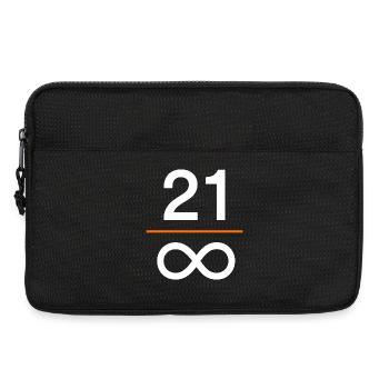 Bitcoin digitales Geld Wertspeicher Finanzen - Laptoptasche 13" - Schwarz - Vorne