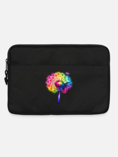 Regenbogen-Pusteblume - Laptoptasche 13" - Schwarz
