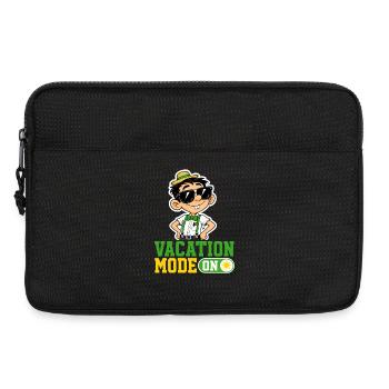 Vacation Mode On Katze Urlaub Spruch Hawaii - Laptoptasche 13" - Schwarz - Vorne