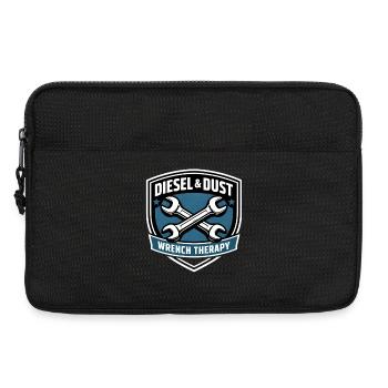 Diesel & Dust Wrench Therapy Schrauber Motiv - Laptoptasche 13" - Schwarz - Vorne