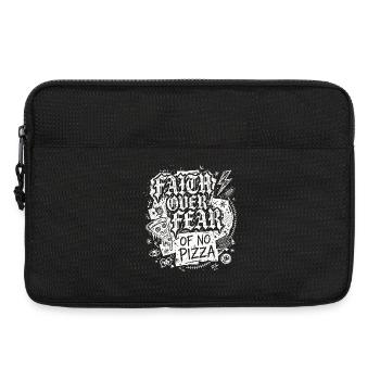 Faith Over Fear of No Pizza - Laptoptasche 13" - Schwarz - Vorne
