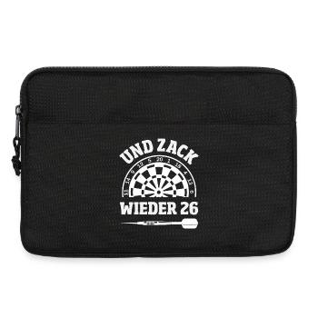 Lustige Darts Sprüche Darts Geschenke - Laptoptasche 13" - Schwarz - Vorne