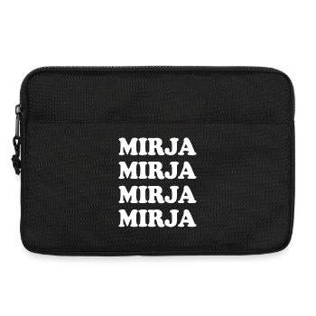 Mirja als Vorname - Laptoptasche 13" - Schwarz - Vorne