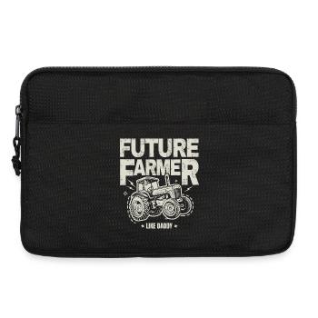 Zukünftiger Farmer Baby Tractor Vintage Dad - Laptoptasche 13" - Schwarz - Vorne