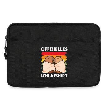 Life is Better with Capybaras - Süßes Nagetier - Laptoptasche 13" - Schwarz - Vorne