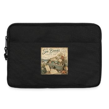 The Sea Breezes Coastal Inn Vintage Poster Decoration - Laptop bag 13" - black - Front