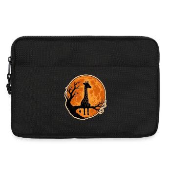 Giraffe with Full Moon Classic Halloween T-Shirt - Laptop bag 13" - black - Front