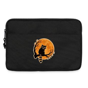 Motif rétro d’autocollants d’Halloween pour la pleine lune laveur - Sacoche pour ordinateur portable 13 pouces - noir - Devant