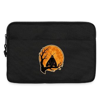 Mothman Moth Full Moon T-Shirt Halloween Vintage - Sacoche pour ordinateur portable 13 pouces - noir - Devant