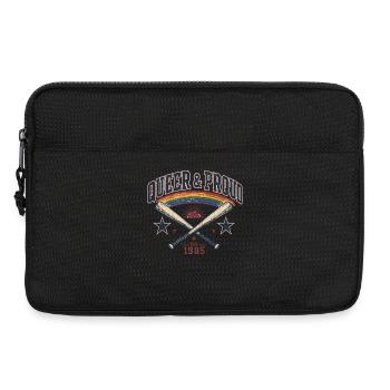 Queer & Proud Baseball T-Shirt Vintage Pride Retro - Laptop bag 13" - black - Front