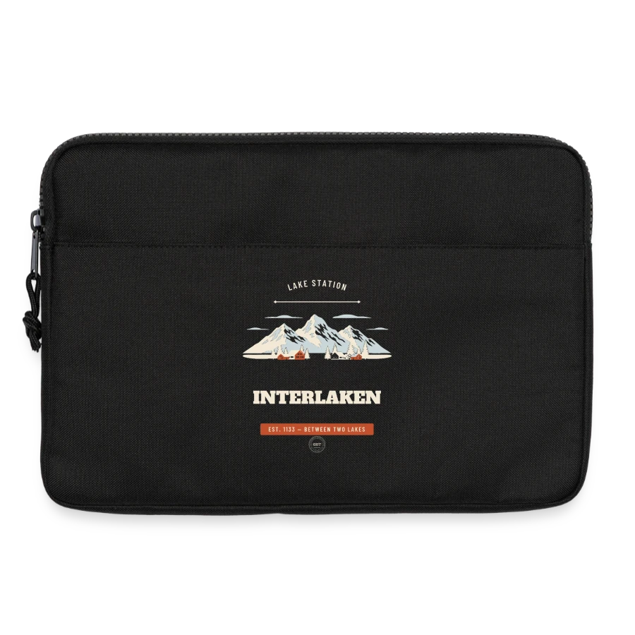 Interlaken badge on a laptop bag 13", black