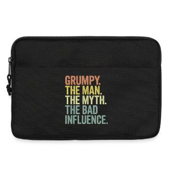 Grumpy der Mann, der Mythos, der schlechte Einfluss - Laptoptasche 13" - Schwarz - Vorne