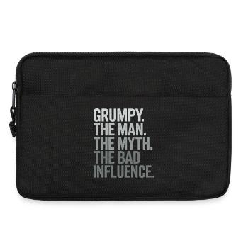 Grumpy der Mann, der Mythos, der schlechte Einfluss - Laptoptasche 13" - Schwarz - Vorne