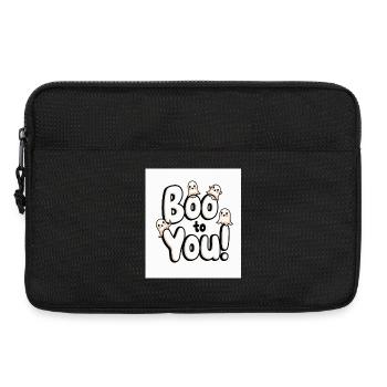 Buh auf dich! Süße Geister Halloween - Laptoptasche 13" - Schwarz - Vorne
