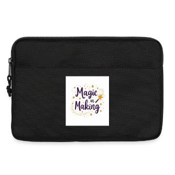 Magie in der Entstehung - Laptoptasche 13" - Schwarz - Vorne