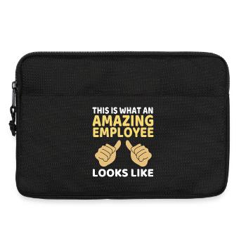Mitarbeiter der Woche Mitarbeiter des Monats - Laptoptasche 13" - Schwarz - Vorne