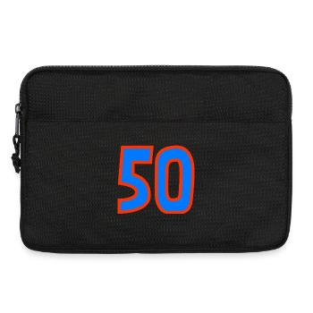 50. 50 JAHRE. 50-JÄHRIGES JUBILÄUM. 50-JÄHRIGES JUBILÄUM. - Laptoptasche 13" - Schwarz - Vorne