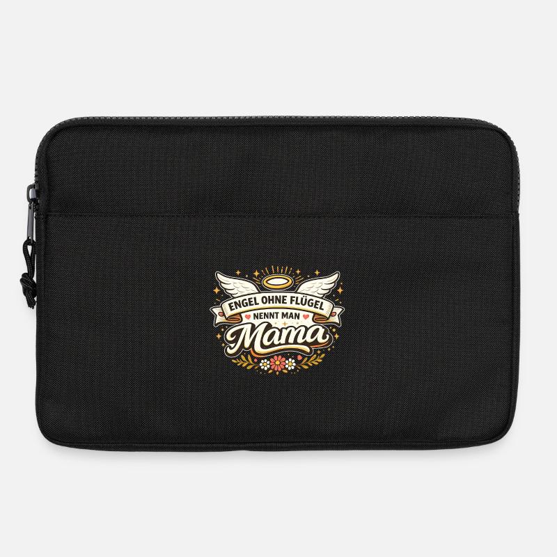 Engel ohne Flügel nennt man Mama - Laptoptasche 13" - Schwarz