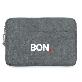 GOOD | Minimalist humor reaction - Laptop bag 13" - heather grey - Front