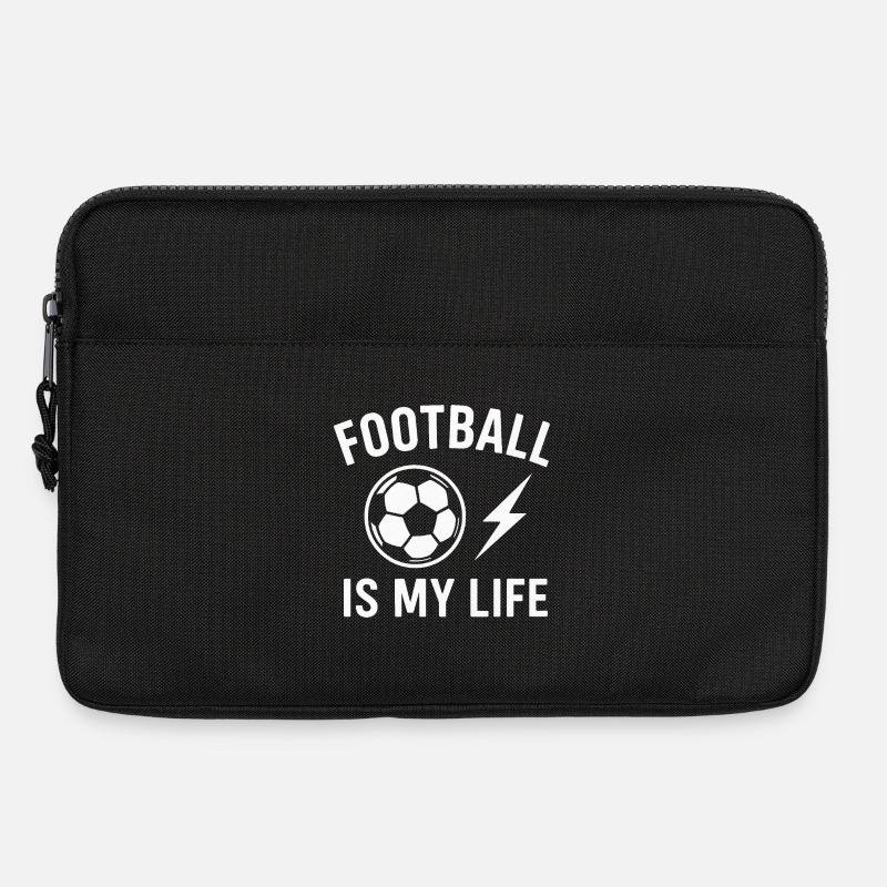 Fußball Ist Mein Leben - Laptoptasche 13" - Schwarz