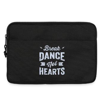Conception de t-shirt Break Dance Not Hearts - Sacoche pour ordinateur portable 13 pouces - noir - Devant